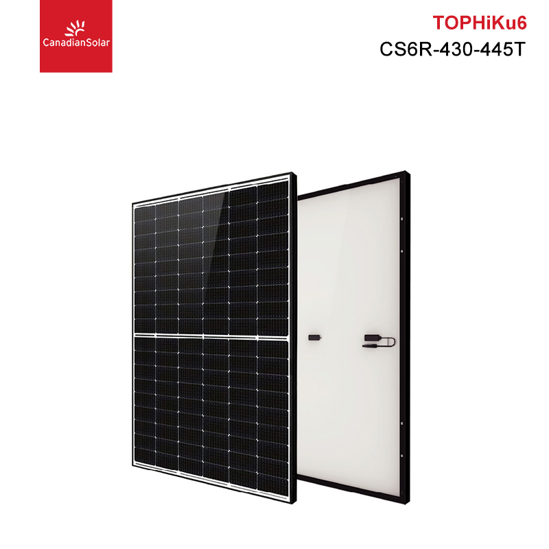 Canadian Solar TOPHiKu6 Photovoltaikmodule 435 W 440 W 445 W schwarze N-Typ-Solarmodule